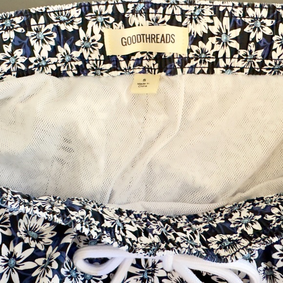 NWT Men’s Goodthreads Floral Swim Trunks Size S - Picture 4 of 8